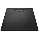 144783 Shower Base Tray SMC Black 120x70 cm