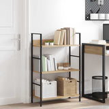 288219 3-Layer Book Shelf Oak 60x27,6x90,5 cm Engineered Wood