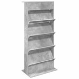 Magazine Rack Concrete Grey 70 x 41 x 156 cm Engineered Wood 899522