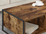 Coffee Table Smoke Oak 80 x 50 x 40 cm Engineered Wood 886434