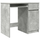 Desk Concrete Grey 86x49x76 cm Engineered Wood 861826