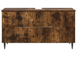 Bathroom Sink Cabinet ZWOLLE Smoked Oak 82 x 41x 58.5 cm 896360