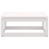 6 Piece Garden Lounge Set White Solid Wood Pine 3075330