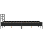 ZNTS Bed Frame without Mattress Black 120x200 cm 3280037