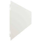 Lawn Edgings 10 pcs White 15x103 cm Cold-rolled Steel 860143