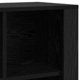 Sideboard Black Oak 80 x 30 x 53 cm Engineered Wood 881101
