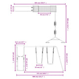 ZNTS Outdoor Playset Impregnated Wood Pine 3155962