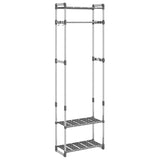 3-Tier Clothes Rack Silver 59x29x192 cm Aluminium 344385