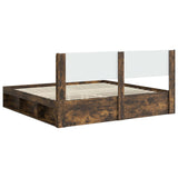 Bed Frame with Storage and Headboard 3 pcs Engineered Wood 3414175