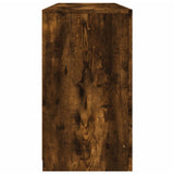 Sideboard with LED Lights Smoked Oak 142.5x37x67 cm 3209090