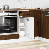 Kitchen Base Cabinet Kalmar Brown Oak Engineered Wood 853464