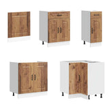 11 Piece Kitchen Cabinet Set "Kalmar" Old Wood Engineered Wood 3314889