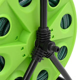 Free Standing Green Hose Reel with Hose Fitting Set 0.75" 20 m PVC 3281520