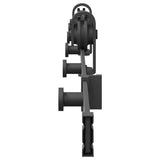 Sliding Door Hardware Kit 183 cm Steel Black 4009716
