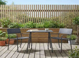 Garden Chairs 2 pcs Anthracite 51 x 55 x 81 cm Steel 42025097