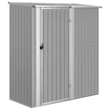 Garden Shed Grey 180.5x97x209.5 cm Galvanised Steel 150904