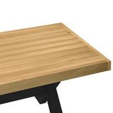 ZNTS Coffee Table NOAIN X-Shaped Legs 120x60x40 cm Solid Wood Pine 4100034