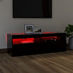 TV Cabinet with LED Lights Black 120x35x40 cm 804374