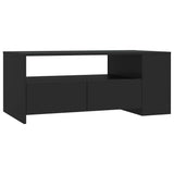 ZNTS Coffee Table Black 102x55x42 cm Engineered Wood 810918