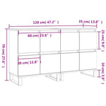 Sideboards 2 pcs Concrete Grey Engineered Wood 3190185