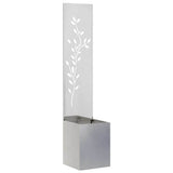 Garden Privacy Screen Sliver 32 x 32 x 150 cm Stainless steel 876410