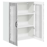 Wall Glass Cabinet LUCCA Grey Sonoma 80 x 31 x 100 cm 885161