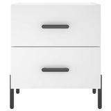 Bedside Cabinet White 40x35x47.5 cm Engineered Wood 827324