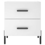 Bedside Cabinet White 40x35x47.5 cm Engineered Wood 827324