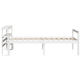 Senior Bed with Headboard without Mattress White 90x190 cm Single 3305852