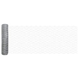 Hexagon Fence Silver 0.5 x 100 m Galvanised steel 42005743