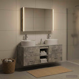 Bathroom Furniture Set 4 pcs Concrete Grey 3406906