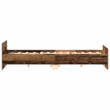 Bed Frame without Mattress Old Wood 180x200cm Engineered Wood 3328760