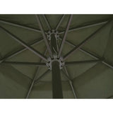 Aluminium Garden Parasol with Portable Base Green 271717