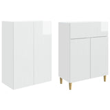 Cabinet Set 2 pcs High Gloss White 66 x 34.5 x 90 cm 3416587