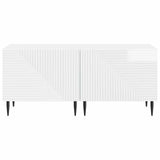 TV Cabinet High Gloss White Engineered Wood 896899