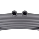 Grey Bathroom Central Heating Towel Rail Radiator Curve 480x480mm 141896