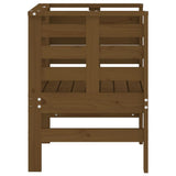 Garden Chairs 2 pcs Honey Brown 61.5x53x71 cm Solid Wood Pine 825131
