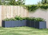 Garden Planter Blue Grey 160x160x53 cm PP 367866