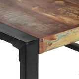 Dining Table 140x140x75 cm Solid Reclaimed Wood 321573