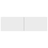 ZNTS TV Cabinet White 100x30x30 cm Engineered Wood 801481