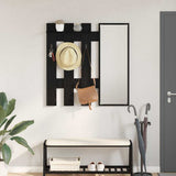Wall-Mounted Coat Rack Wall-mounted Black Oak 100 x 10 x 100 cm 874508