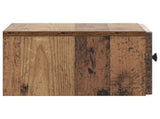 Wall-Mounted Bedside Cabinet 2 pcs Old Wood 33 x 34.5 x 20 cm 898102