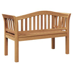 Garden Bench Brown 120 x 53.5 x 85 cm Solid teak wood 42006346