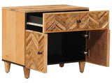 Bedside Table Brown 50 x 33 x 60 cm Solid Mango Wood 4018927