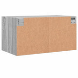Wall Cabinets with Glass Doors 2 pcs Grey Sonoma 68.5x37x35 cm 836508