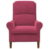 Armchair Wine red 76 x 94 x 102 cm Velvet 42009862