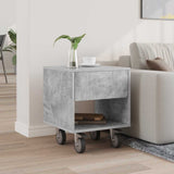 Bedside Table Concrete Grey 40.5 x 40 x 48 cm Engineered Wood 891062