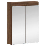 Bathroom Mirror Cabinet TULUM Brown Oak 60 x 16.5 x 78 cm 880368