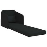 Folding Sofa Bed Black 65 x 80 x 83 cm Fabric 42030496