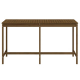 Garden Table Honey Brown 203.5x90x110 cm Solid Wood Pine 824105